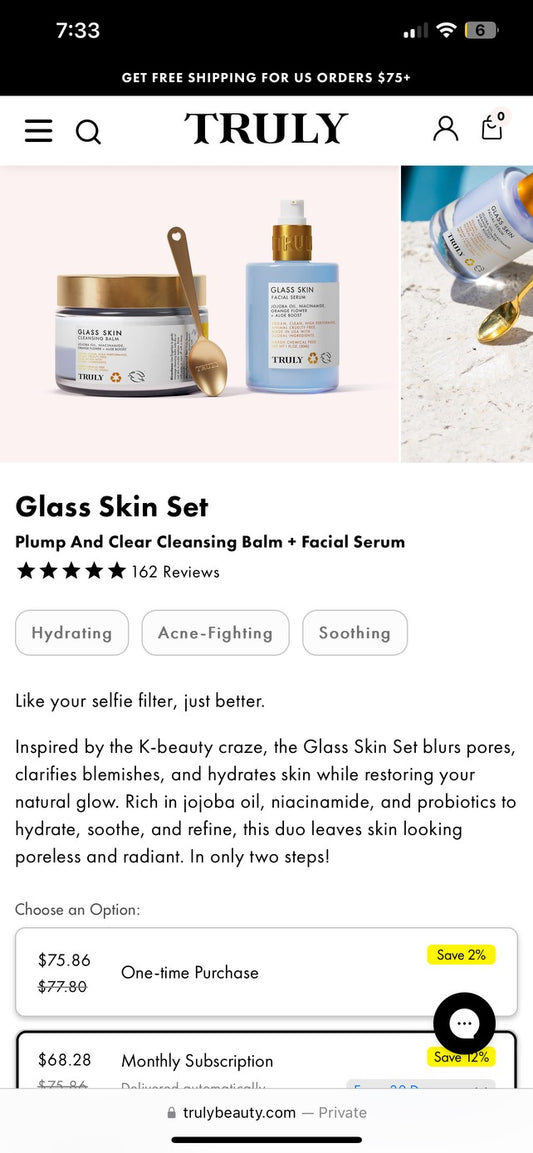 Truly skincare glass skin